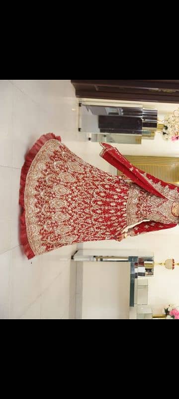 bridal lehenga choli dupatta mehroon colour 4