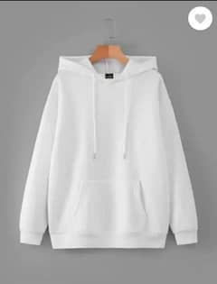 1 PC Men's fleece plain hoodie