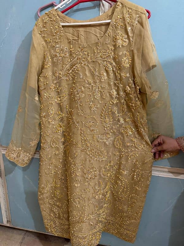 organza suit with shafoon duppatta 4