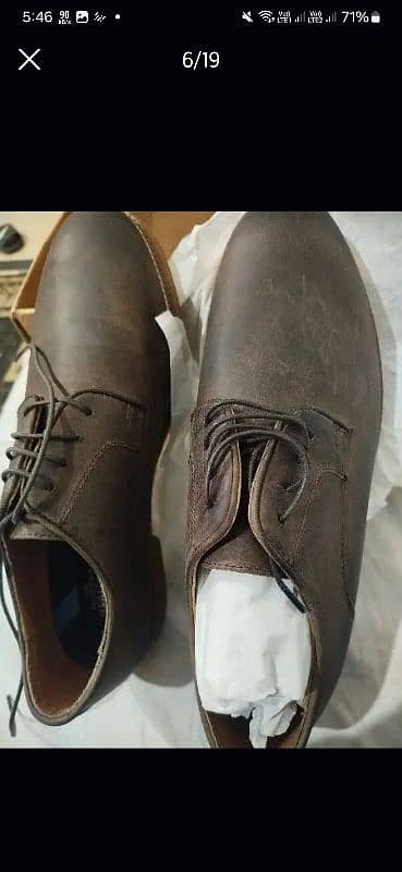 Next Modern Heritage Brown Tan Leather Shoes 10 Inch Size 11