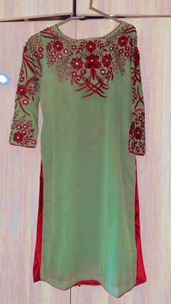 3 piece embroidered dress