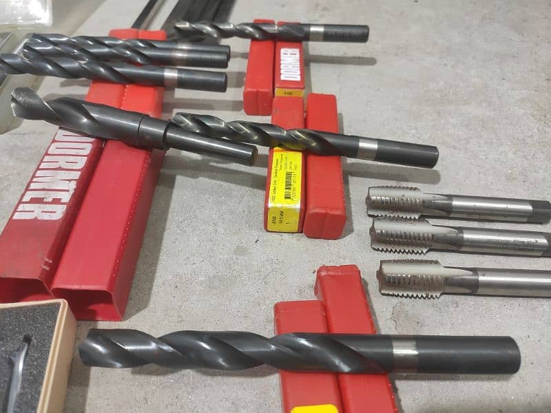 lathe machinery tools all in one price, micrometer,drill bit, cutter. . 13