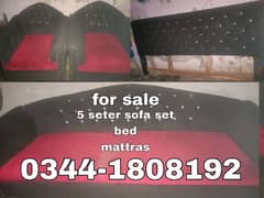 Sofe set bed and mattress