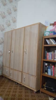 wooden wardrobe