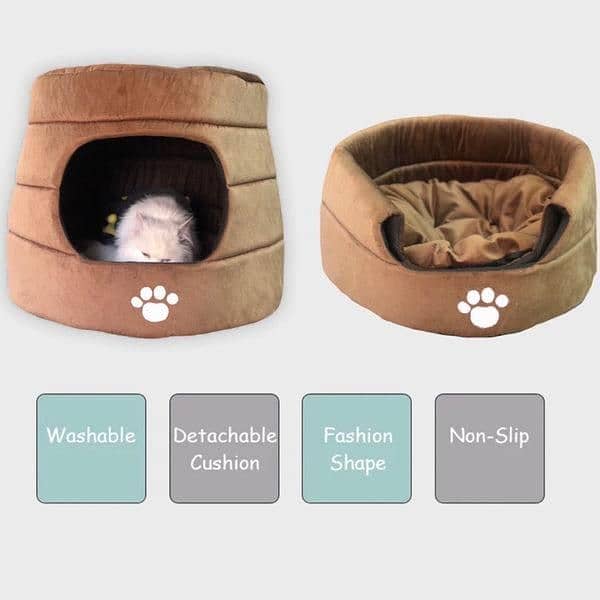 Premium Quality Velvet pet house for kittens 3