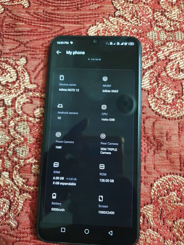 Infinix note 12 6