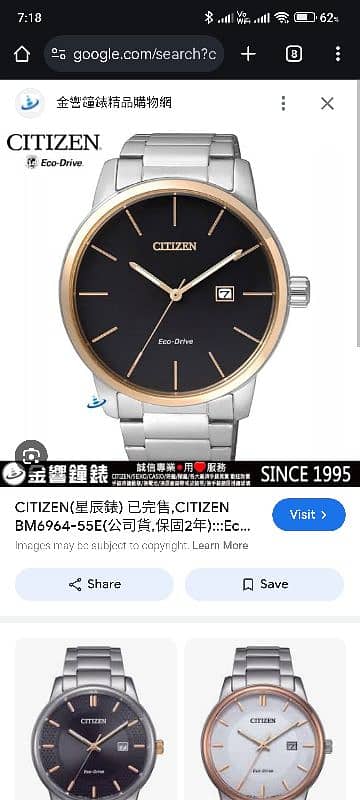 Original Citizen Eco Drive watch 1