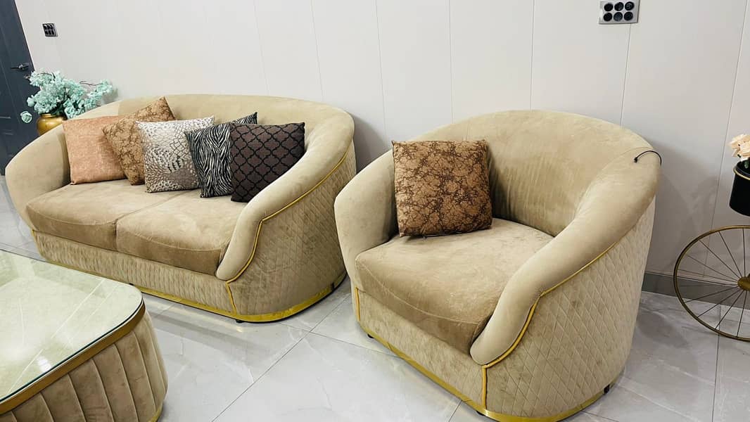 Sofa Set - 8 Seater Sofa set | Drawing room Sofa Set with Center table 2