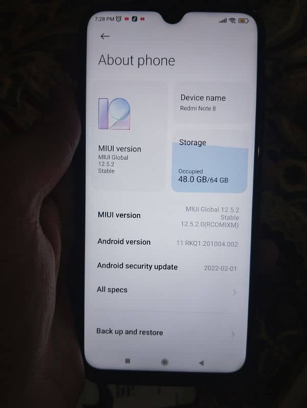 Redmi Note 8 4/64gb 9.5/10 condition 4