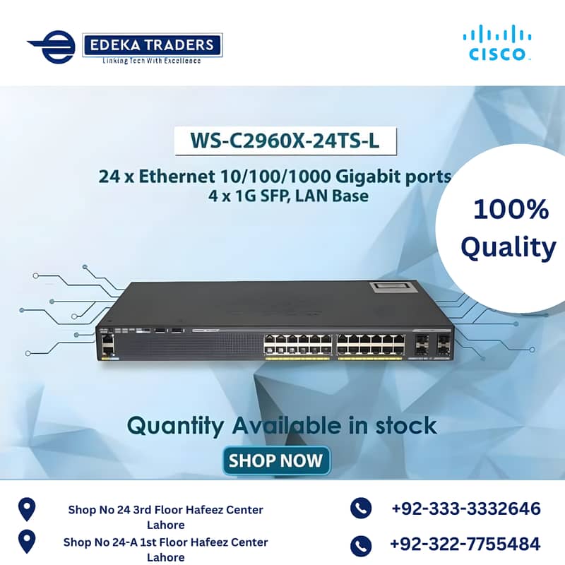 24-Port Gigabit Switch with 4 x 1G SFP 0