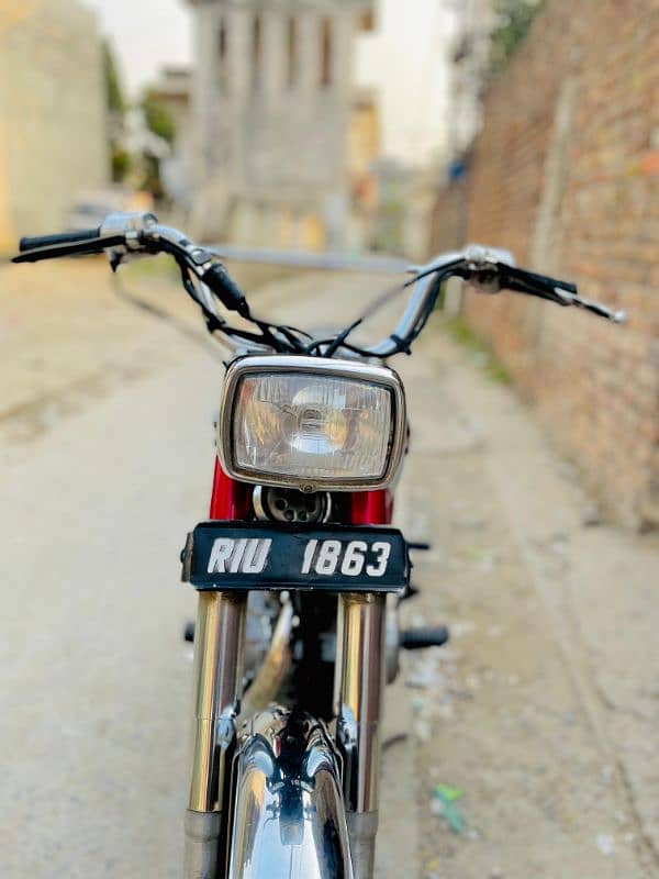 Honda cg 1992 model Rawalpindi register biomatic available 5