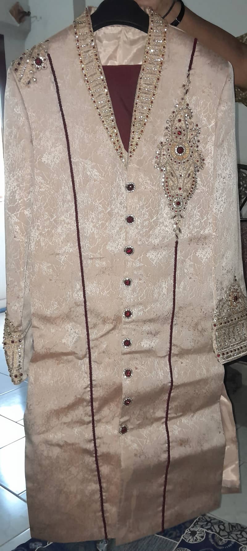 Coat and shirwani for sale in just 1000 for both 3