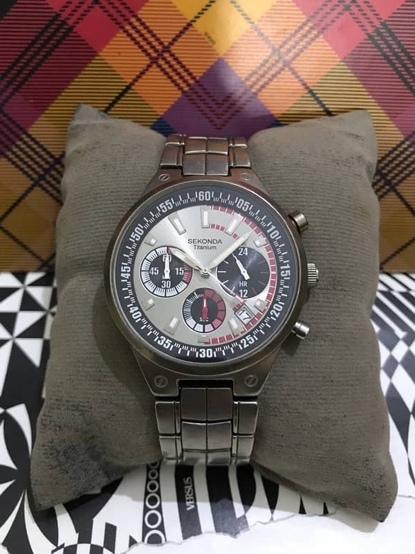 SEKONDA By SEIKO-Titanium Made-GOOD CONDITION ORIGINAL WATCH-RADO-OMEG 1