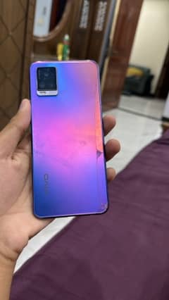 vivo V20 128gb back crack box available