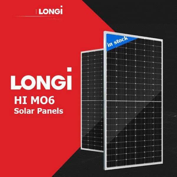 LONGi HI. Mo 6 solar Panal 570 watt complete pilot 0