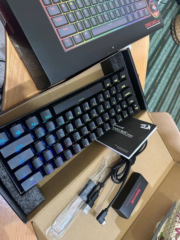 Redragon k350 RGB wireless mechanical lightning Keyboard 0