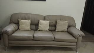 6 Seater Malaysian Make Leatherite Sofa Set