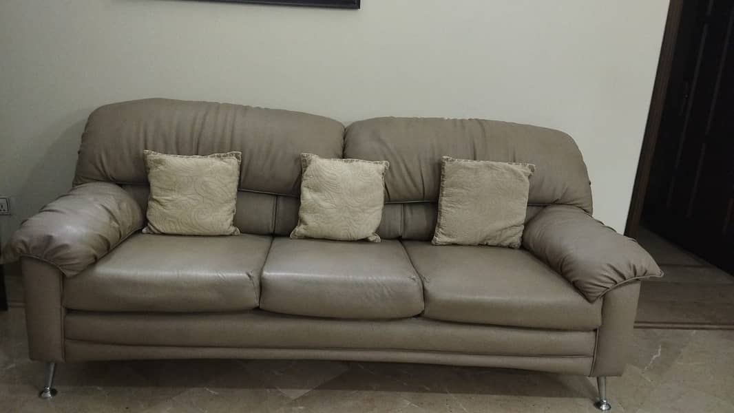 6 Seater Malaysian Make Leatherite Sofa Set 0