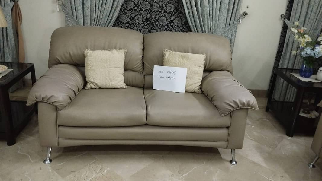 6 Seater Malaysian Make Leatherite Sofa Set 2