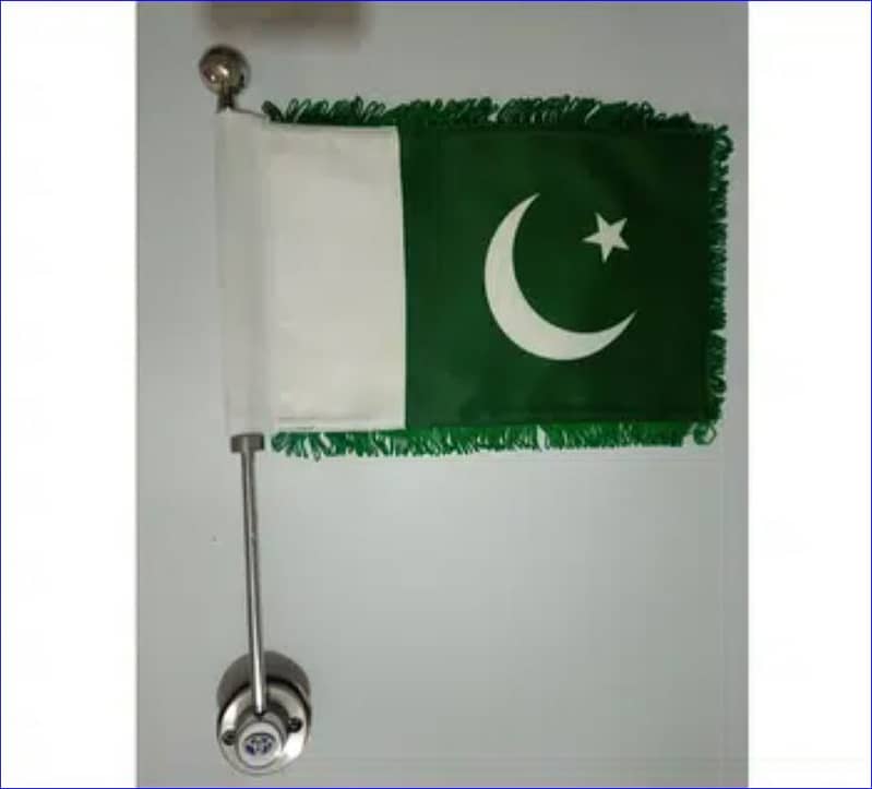 Pakistan flag + car flag pole , 03008003560 4