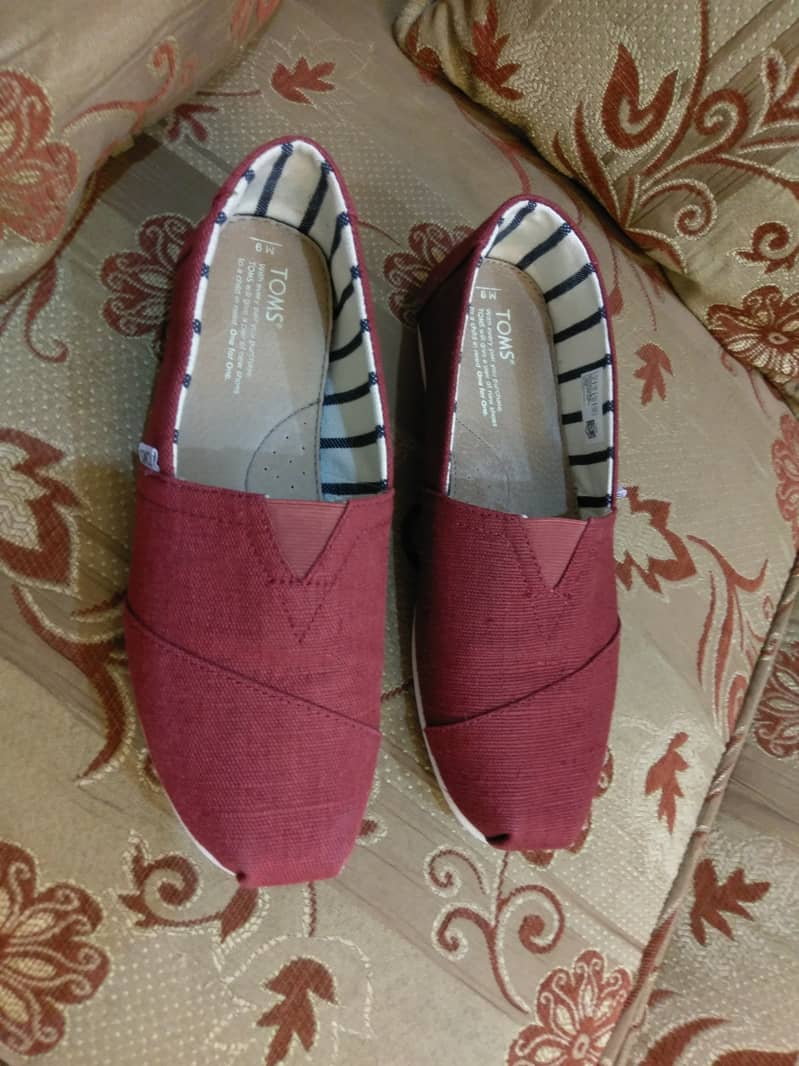 TOMS Black Cherry Casual Shoes UK 8 1