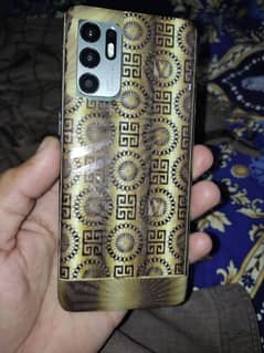 OPPO RENO 6 BACK CRACK HAI BILKUL TOTI HOI BAQI OK COMPLETE BOX SATH