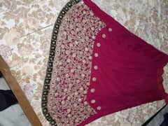 Bridal lehnga with full embroidery