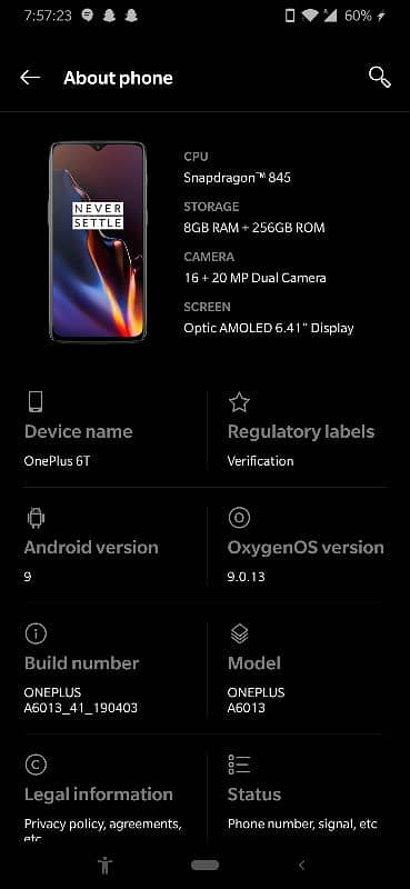 OnePlus 6T beast gaming device 4k 60 fps video recording 4