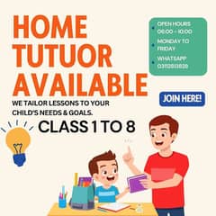 Home tutor Available