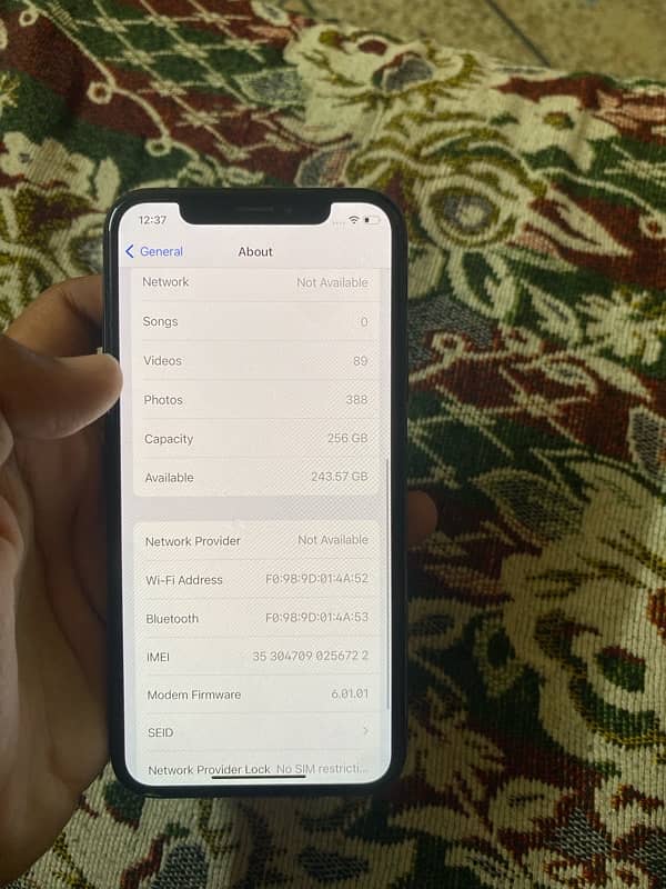 Iphone X 256GB 8