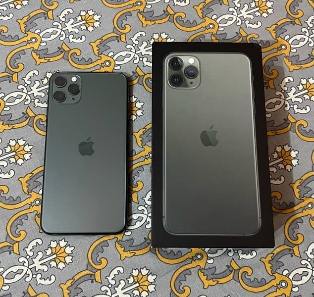 Apple Iphone 11 Pro Max 256gb. PTA Approved. Midnight green color. 6