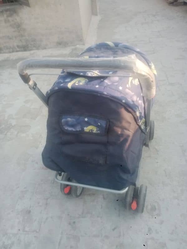 blue baby pram 0