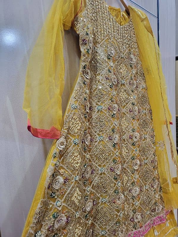 Yellow Beautiful suit for Mehndi Function 1