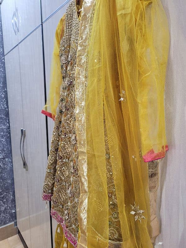 Yellow Beautiful suit for Mehndi Function 3