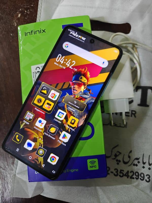 infinix Hot 30 16gb ram 128gb storage 10 by 10 condition 1