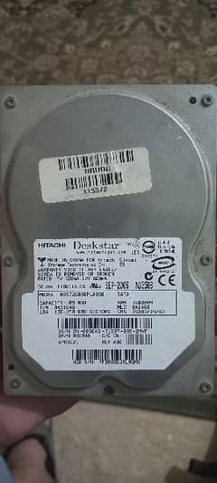 Hitachi 80gb hdd 3.5 rpm 7200 0