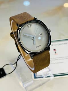 Tomi Brown Luxury Business Men Leather Watch