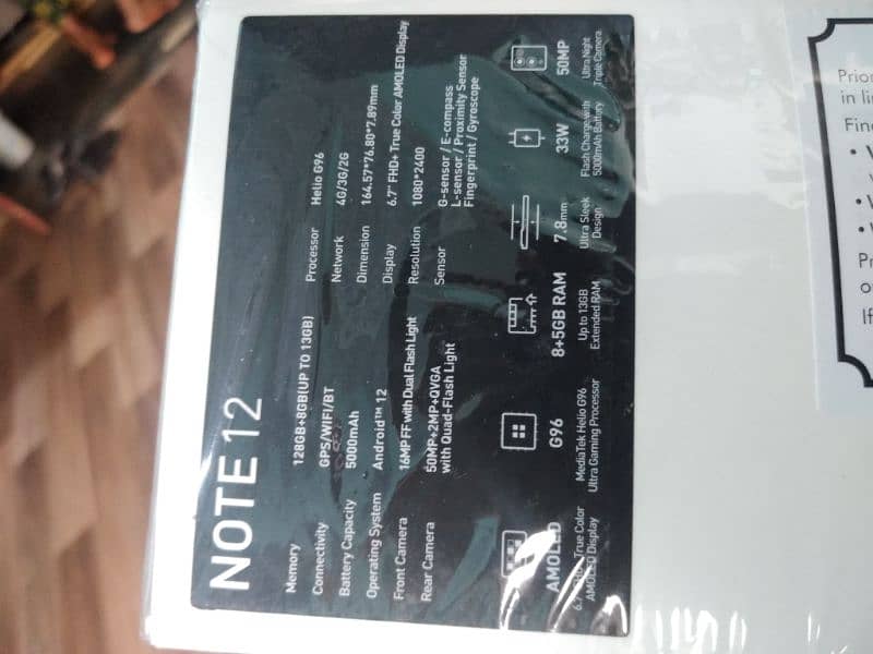 Infinix note 12 4