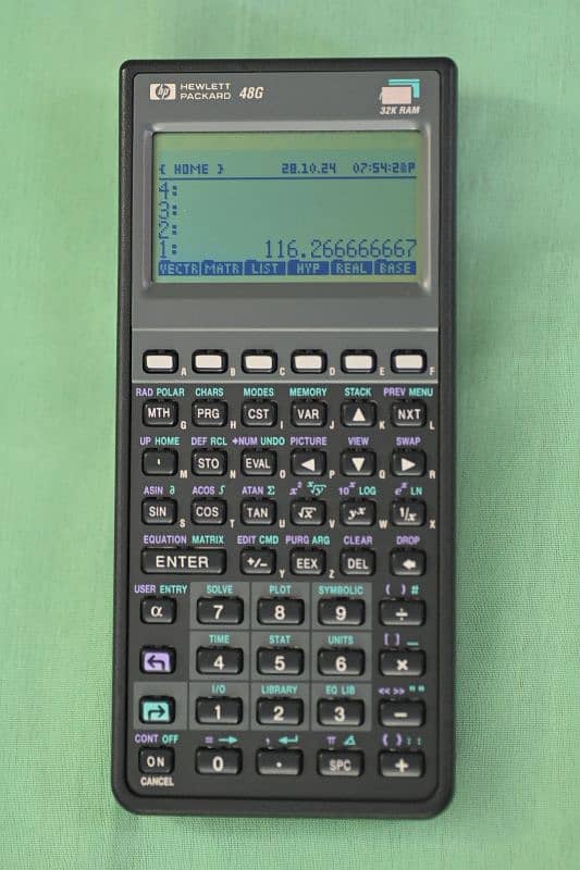 HP-48G graphing scientific programmable calculator HP Casio 0