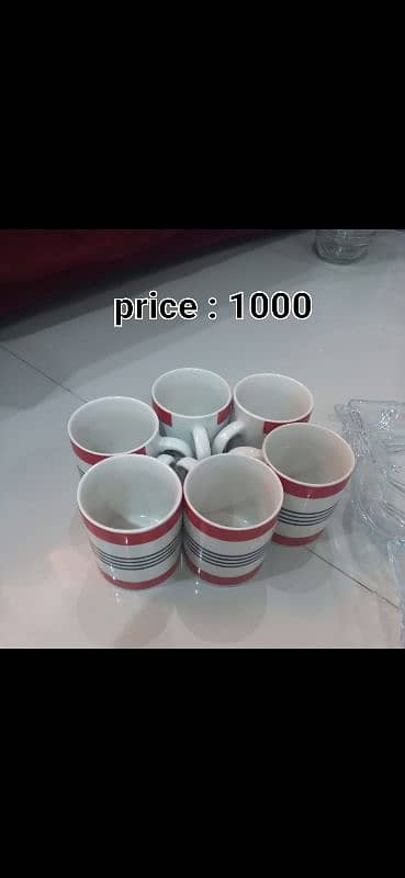 a 6 set of tea cups 0