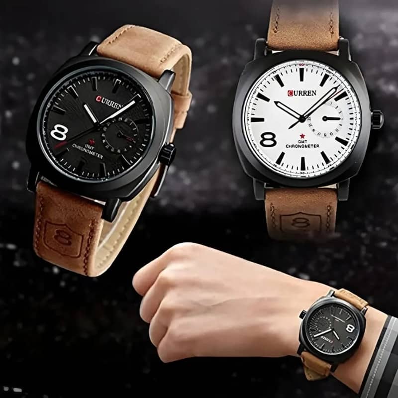 Leather Strap Watch – Elegant Style Meets Timeless Craftsmanship 0