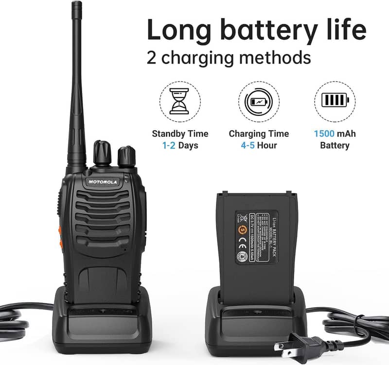 Motorola MT918 Wireless Walkie Talkie Radio, Long range walkie talkie 2