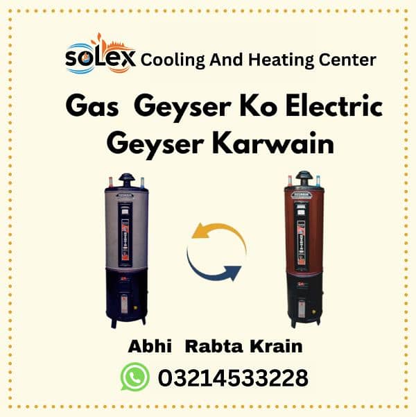 No 1  Solex Geyser Senter Gas+Electric 0