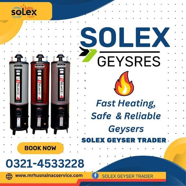 No 1  Solex Geyser Senter Gas+Electric 6