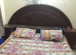 wooden bed