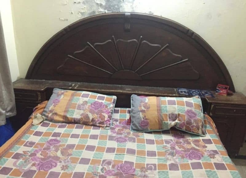 wooden bed without mattress 0