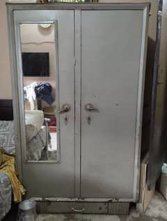 iron double door wardrobe,