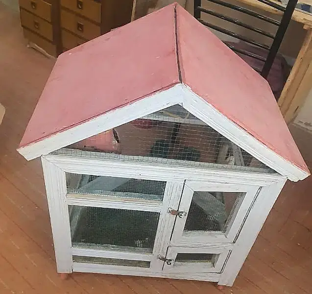 ONLY CAGE-Portable Wooden Cage 27wx33hx22inch depth — photo 2