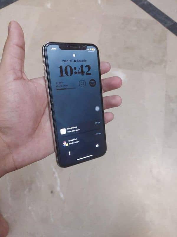 iphone X 256 GB PTA approved My WhatsApp number 03449591740 1