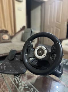 Steering wheel with pedals